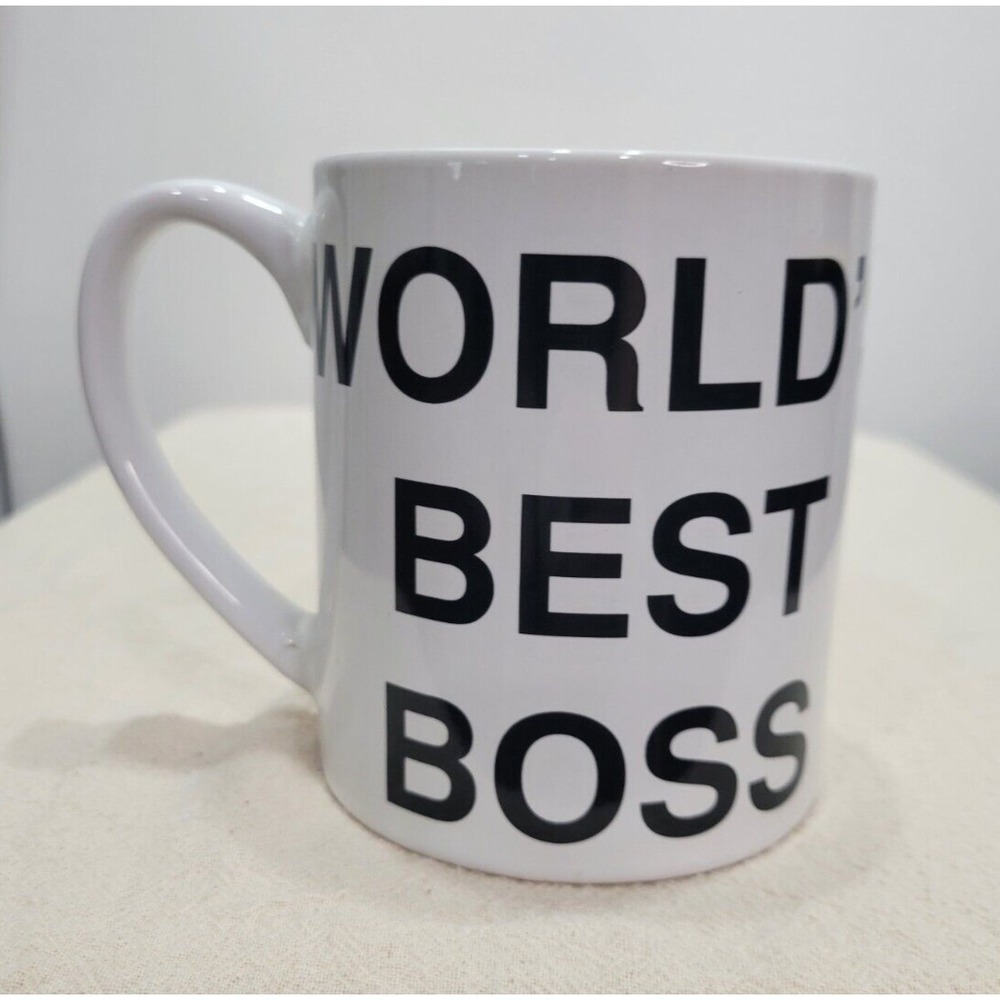 THE WORLD'S BEST BOSS The OFFICE‎ White Large Mug Cup